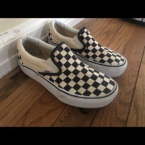 Vans Checkered Platform Shoes